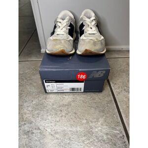 New Balance 237 Bungee Kids Casual Sneakers White Black Size 9 Toddler